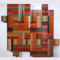 Matrix 3 | Dimensions: 60”W x 60”H x 4”D | Medium: acrylic on wood panel